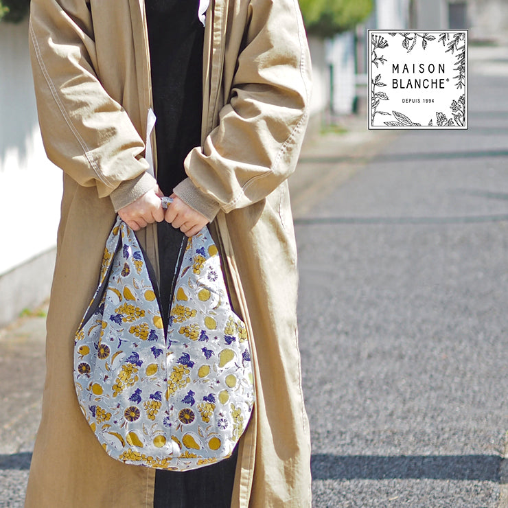 Maison Blanche Square Bag - le fruit*日本棉麻混纺布袋 - le fruit