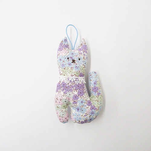 日本小貓手工薰衣草消臭香包 - 紫藍色│Kitten Artisanal Lavender Refreshing Bag - Violet-blue