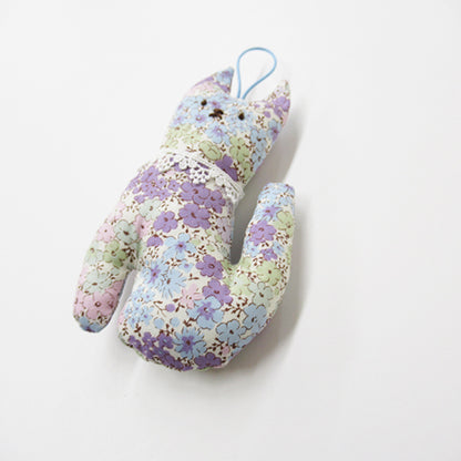 日本小貓手工薰衣草消臭香包 - 紫藍色│Kitten Artisanal Lavender Refreshing Bag - Violet-blue