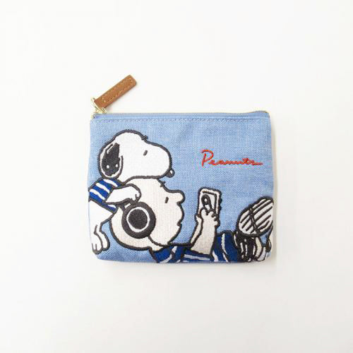 查理與史諾比小包│Charlie & Snoopy Denim Pouch