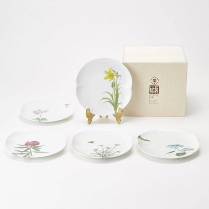 Miyama 谷川岳高山植物圖鑑餐碟套裝│Miyama Alpine Flora Collection Plate Set