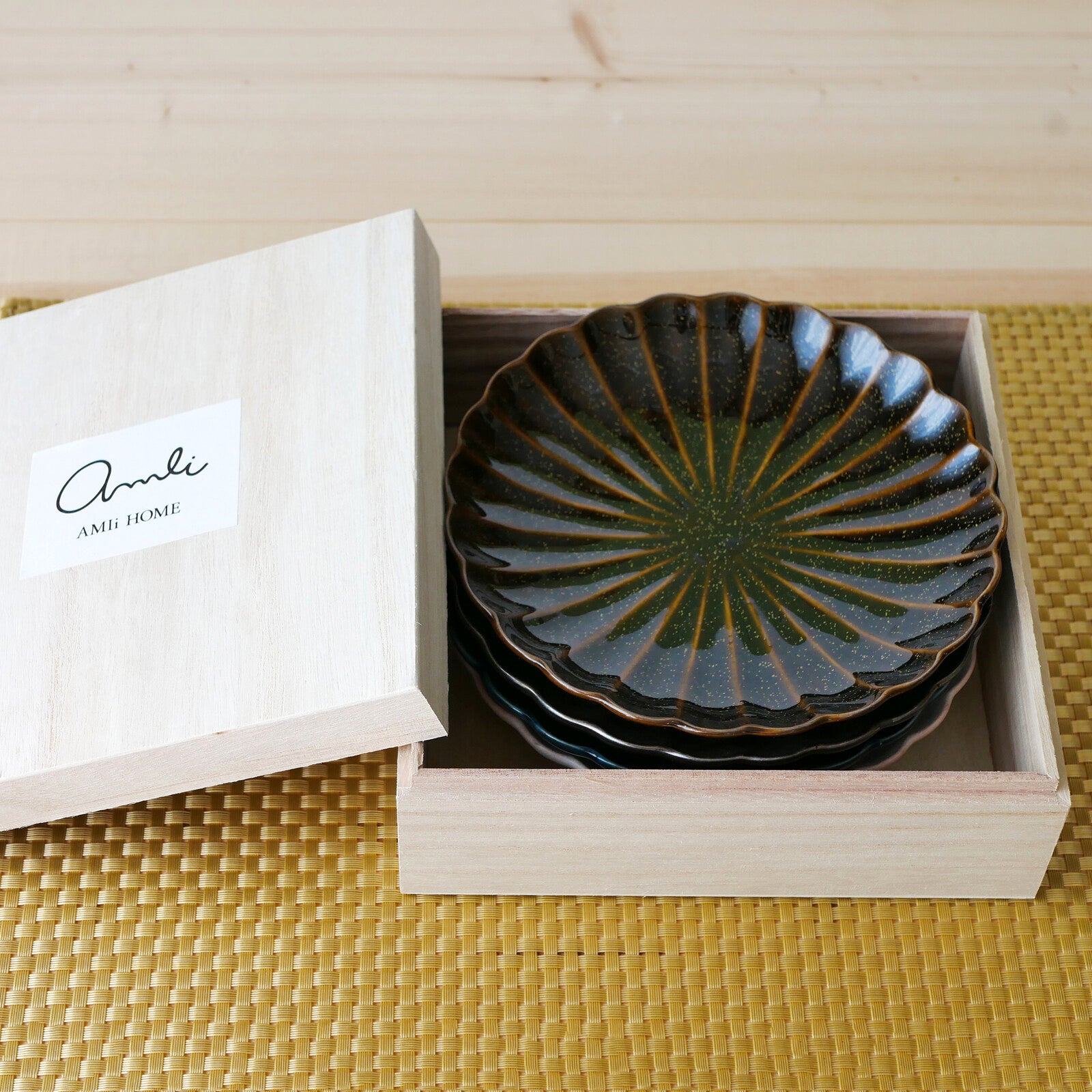 美濃燒和菊甜品碟套裝 │Minoware Chrysanthemum Side Plate Set