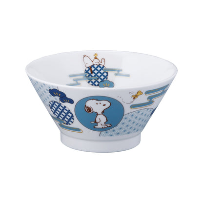 史諾比日本製丼飯碗18cm - 藍色│Snoopy Wafu Donburi Bowl 18cm - Blue