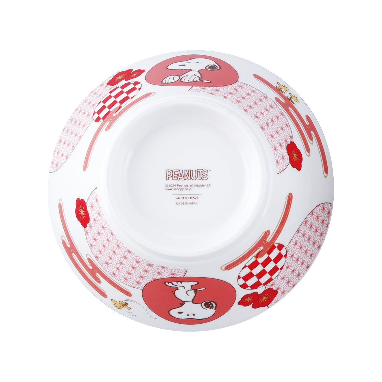 史諾比日本製丼飯碗18cm - 紅色│Snoopy Wafu Donburi Bowl 18cm - Red