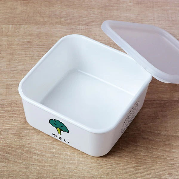 日本製方形保鮮盒 450ml (野菜)│Square Food Container 450ml (Veggie)