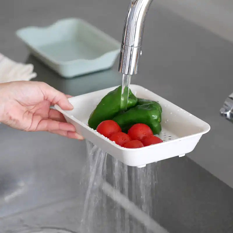 日本抗菌料理盤+筲箕套裝 │Antibacterial Cooking Tray & Colander Set