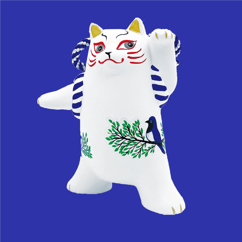 歌舞伎貓王擺設 │Kabuki Cat Seto-Yaki Mascot