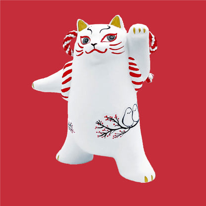 歌舞伎貓王擺設 │Kabuki Cat Seto-Yaki Mascot