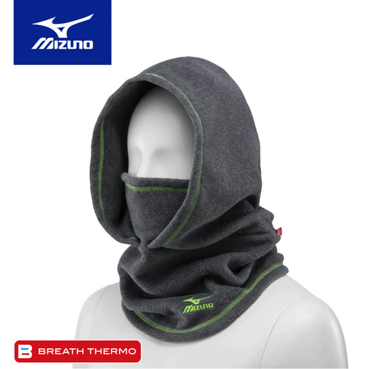 日本美津濃頭套圍巾 - 灰色│Mizuno Hood & Neck Warmer - Grey