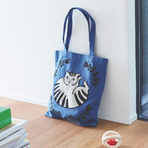 松尾Miyuki 小貓側揹袋 - 藍色│Miyuki Cat Shoulder Bag - blue