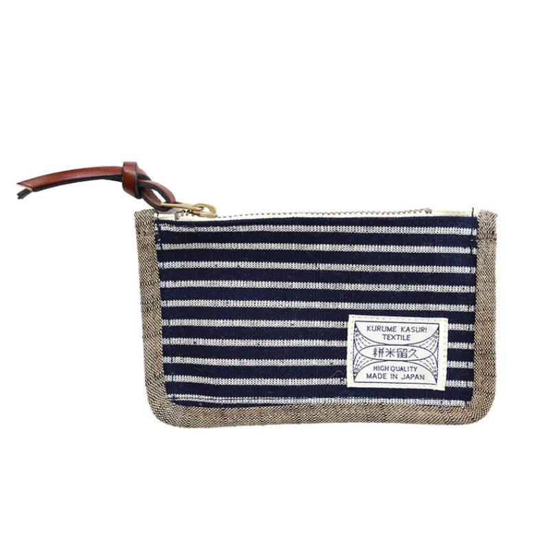 久留米絣條子卡包 │Kurume Kasuri Stripe Card Pouch 