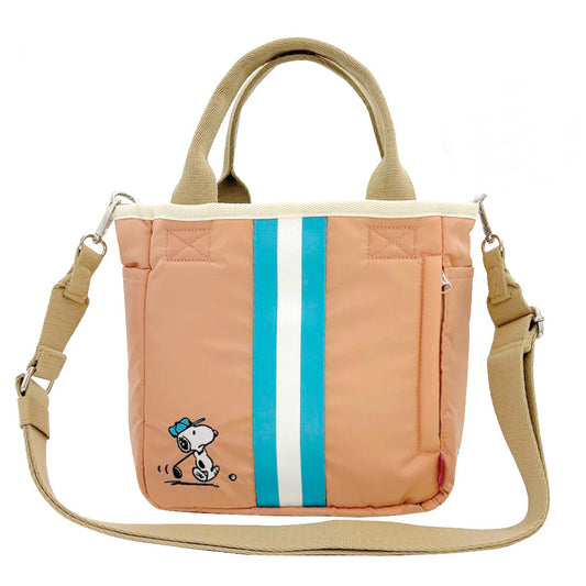 ROOTOTE 史諾比方形斜揹袋 - 珊瑚紅│ROOTOTE Snoopy Square Crossbody - Coral