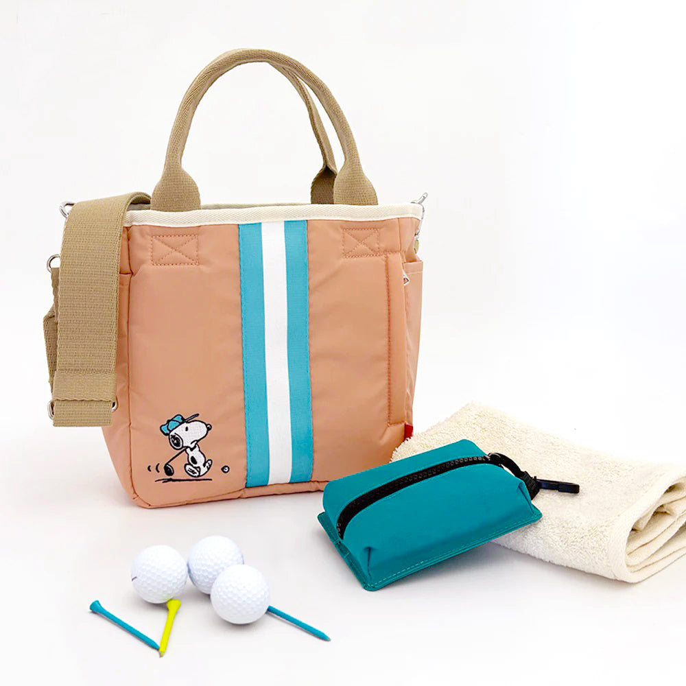 ROOTOTE 史諾比方形斜揹袋 - 珊瑚紅│ROOTOTE Snoopy Square Crossbody - Coral