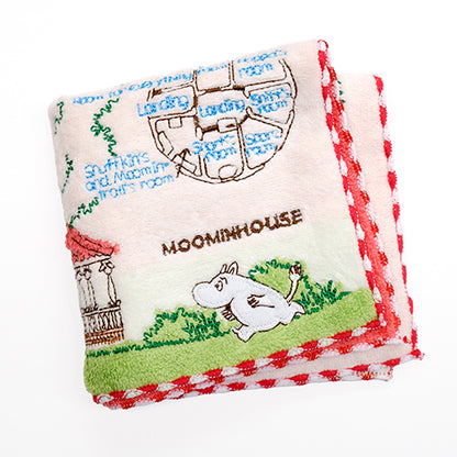 姆明小屋刺繡方巾│Moomin House Embroidery Wash Towel