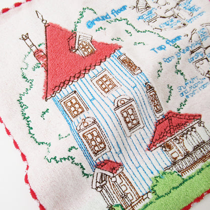 姆明小屋刺繡方巾│Moomin House Embroidery Wash Towel