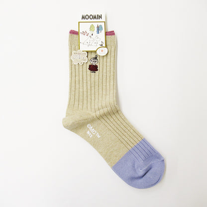 阿美日本製有機棉襪子 │Little My Embroidery Organic Cotton Socks 