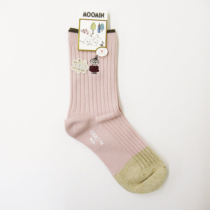 阿美日本製有機棉襪子 │Little My Embroidery Organic Cotton Socks 