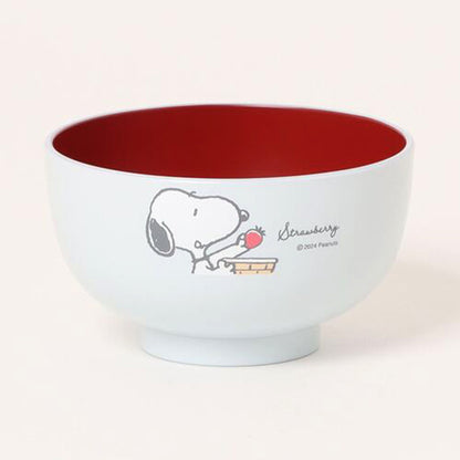 史諾比日本製兒童飯碗 (草莓)│Snoopy Kids Rice Bowl (Strawberry)