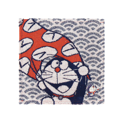 哆啦A夢青海波方巾│Doraemon Blue Wave Pattern Wash Towel