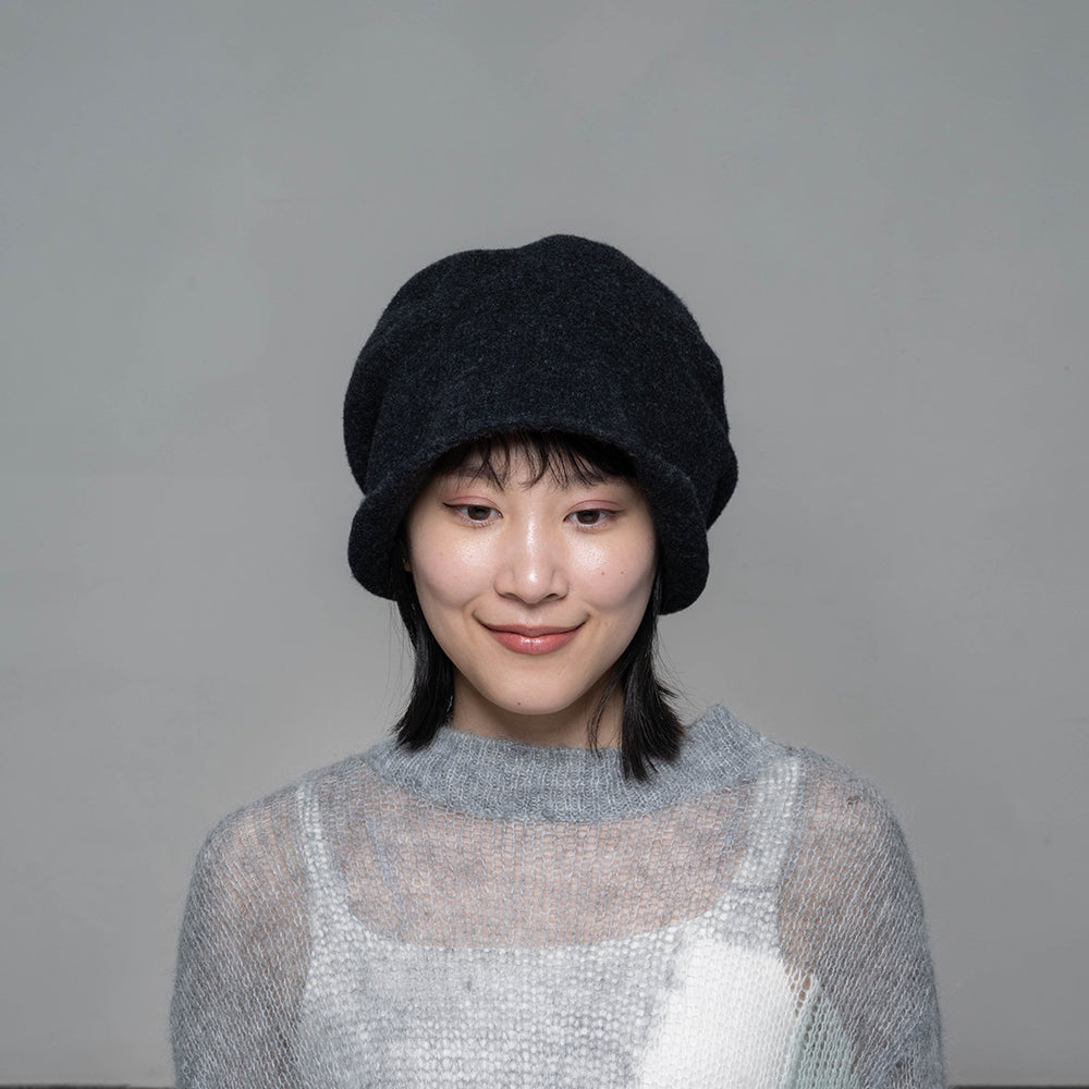 NAMIKI羊毛巴斯克鐘形帽│ NAMIKI Wool Basque Cloche hat