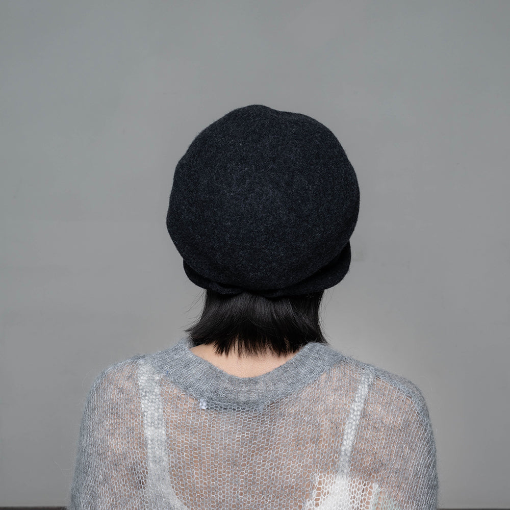 NAMIKI羊毛巴斯克鐘形帽│ NAMIKI Wool Basque Cloche hat