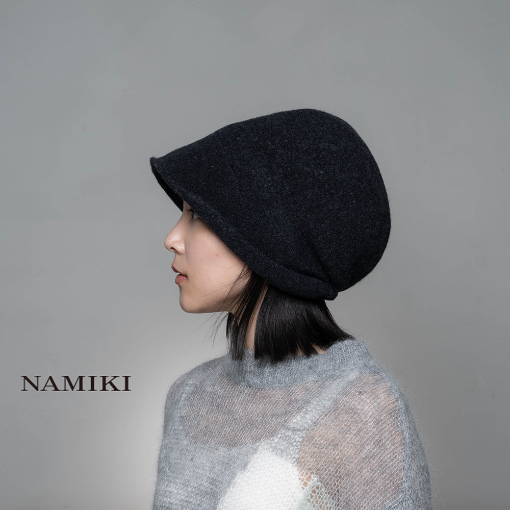 NAMIKI羊毛巴斯克鐘形帽│ NAMIKI Wool Basque Cloche hat