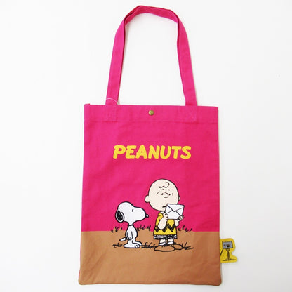 查理布朗與史諾比休閒袋│Charlie Brown and Snoopy Casual Tote Bag 