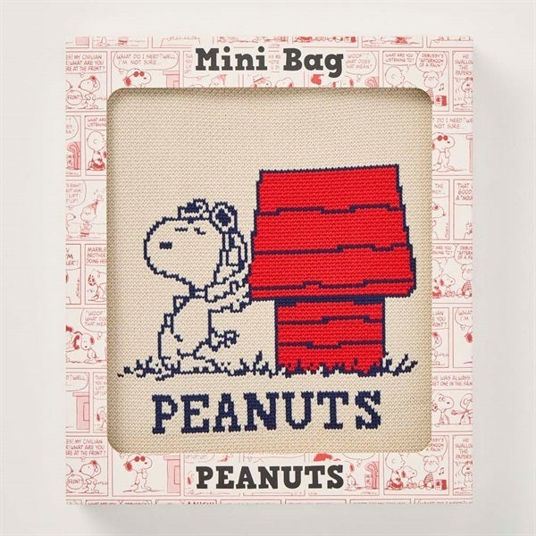 花生漫畫編織手挽袋 (白色)│Peanuts Knitted Bag (White)