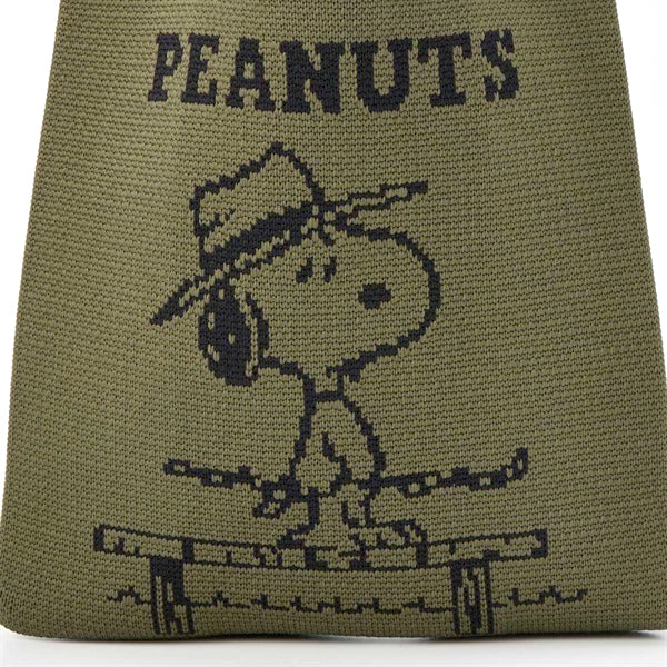 花生漫畫編織手挽袋 (卡其色)│Peanuts Knitted Bag (Khaki)