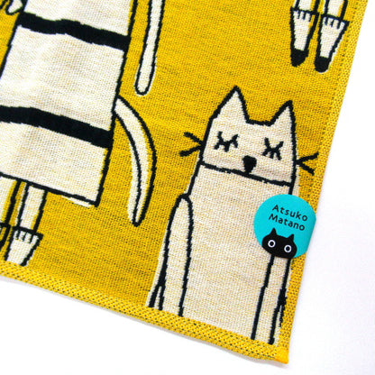 Atsuko Matano 今治紗巾 - 紐約貓Atsuko Matano Imabari Gauze Towel - New York Cats