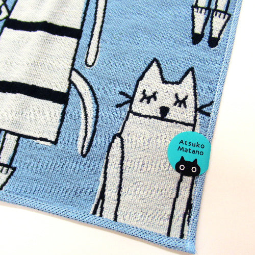 Atsuko Matano 今治紗巾 - 紐約貓Atsuko Matano Imabari Gauze Towel - New York Cats