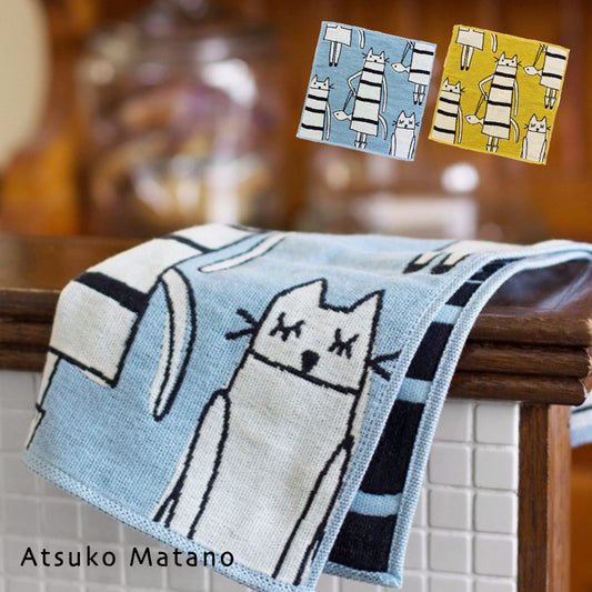 Atsuko Matano 今治紗巾 - 紐約貓Atsuko Matano Imabari Gauze Towel - New York Cats